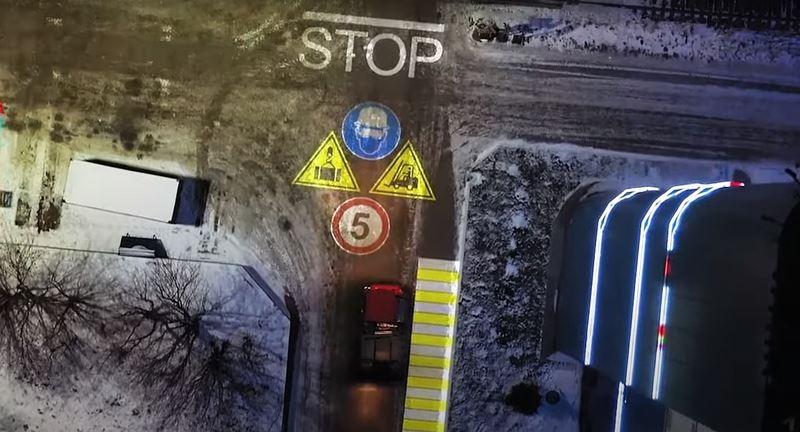 Световая демаркация опасных зон