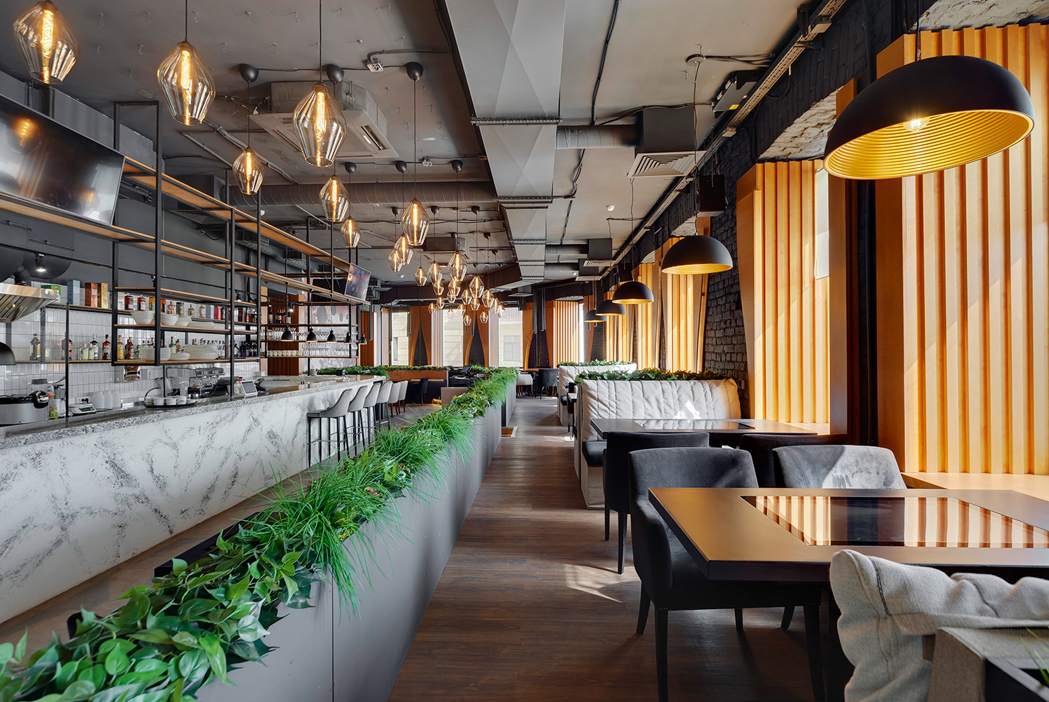 ресторан с сенсорными столами